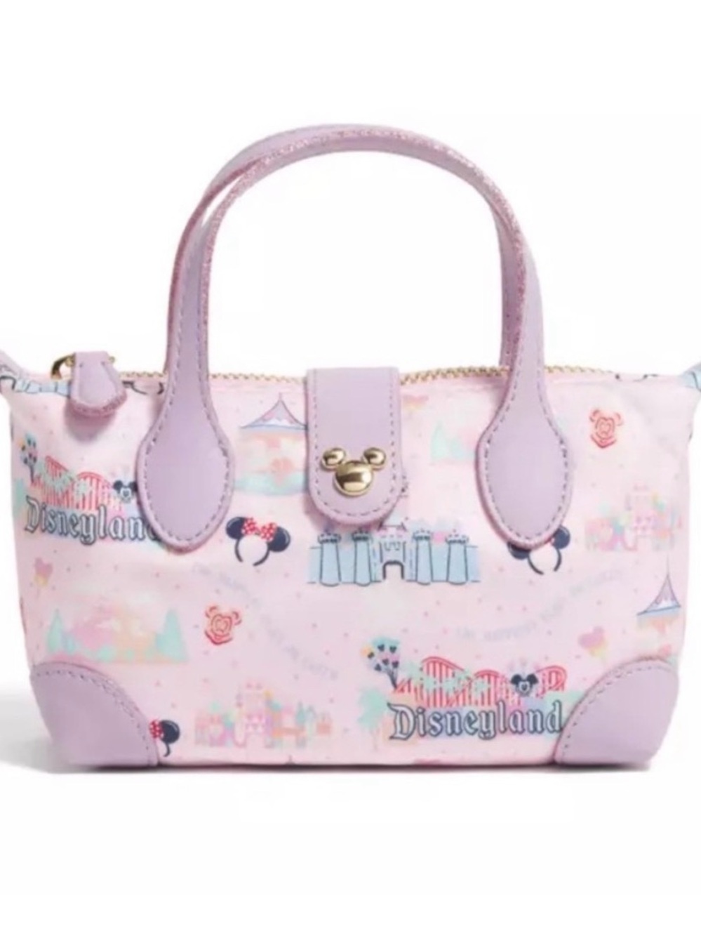 NEW Stoney Clover Ln x Disney Pink Lavender Mini Pouchette Crossbody Bag